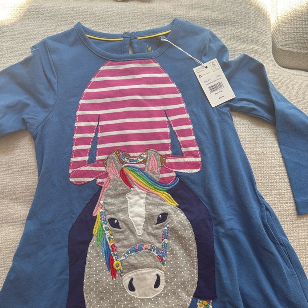 Boden Kids 4-5T NWT Horse Tunic